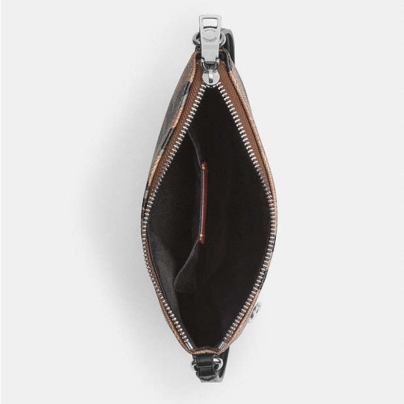 New COACH Mini Rowan File Bag In Signature Canvas With Bow Print - Picture 5 of 10